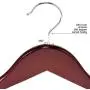 RoyalHanger Wood Hangers 20-Pack, Suit Hangers Coat Hanger Wooden Hangers for Pants Skirt Coat Trouser, Non-Slip, Walnut Finish
