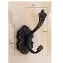Stainless steel wall-mounted towel rack Pack of 2 Ancient European Art Carved Coat Robe Hooks Wall Mounted Kitchen Bathroom Single Towel Hooks Hats Clothes Hanger Decorative Hooks Storage Bathroom she