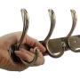 WEBI Coat Rack Wall Mounted,4 Coat Hooks for Hanging Coats,Metal Wall Coat Rack with Hooks Dual Hook Rack Hook Rail Coat Hanger Wall Mount for Entryway Jacket,Bronze