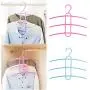 10pcs Random Color Creative Home Three-Layer Hangers 4 Colors Three Layer Anti-Skid Plastic Clothes Hanger for Household Pants Rack Hangers 10pcs Random Color Creative Home Three-Layer Hangers 4 Colors Three Layer Anti-Skid Plastic Clothes Hanger for Household Pants Rack Hangers