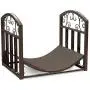 Home-Complete Firewood Rack Holder With Decorative Scroll Design- Metal Outdoor Indoor Log Storage Bin for Fireplace Firepit and Wood Stove (Brown) Home-Complete Firewood Rack Holder With Decorative Scroll Design- Metal Outdoor Indoor Log Storage Bin for Fireplace Firepit and Wood Stove (Brown)