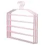 HAOCHIDIAN 5 Tier Anti-Slip Hangers 5 in 1 Aluminum Alloy Clothes Hangers Space Saving Square Hangers Home Storage Organizer for Suit Coat Shirt Pants,Rosegold HAOCHIDIAN 5 Tier Anti-Slip Hangers 5 in 1 Aluminum Alloy Clothes Hangers Space Saving Square Hangers Home Storage Organizer for Suit Coat Shirt Pants,Rosegold