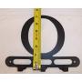 Capital Letter O Monogram Wall Hook Hanger. Satin Black. Solid Steel. Screws Included.