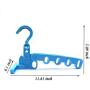 UGpine Non-Slip,Lightweight Travel Multifunctional Folding Clothes Hanger Space Saving,Camping Plastic 5-Hole Drying Rack Clothing Storage for Home Scarves Suits Trousers Pants Shirts Socks Underwear