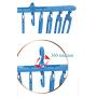 QIAN SHENG Space Saving Clothes Hangers 8 in 1,Multifunctional Smart Closet Premium Wardrobe Clothing Hangers for Heavy Coats,Pants,Underwear.
