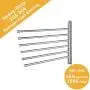 KES SUS 304 Stainless Steel Swing Out Towel Bar 6-Bar Folding Arm Swivel Hanger Bathroom Storage Organizer Rustproof Wall Mount, Brushed Finish, A2102S6-2