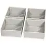 DIOMMELL Foldable Cloth Storage Boxes Closet Dresser Drawer Organizer Fabric Baskets Bins Containers Divider with Drawers for Baby Clothes Underwear Bras Socks Clothing,Set of 4 Grey 400