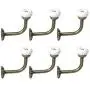 uxcell 6pcs Curtain Tieback Hooks Zinc Alloy Curtain Drapery Window Holdback Wall Hook Clothes Hanger, Bronze Tone uxcell 6pcs Curtain Tieback Hooks Zinc Alloy Curtain Drapery Window Holdback Wall Hook Clothes Hanger, Bronze Tone