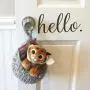 Dorm Decor/Small Hanging Basket/Door Knob Basket/Front Door Decor/Unique Gifts/Crochet Toy Storage Basket/Door Hanger
