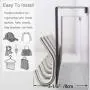 WEBI Over The Door Hook Door Hanger:Over The Door Towel Rack with 6 Hooks for Hanging Coats,Door Towel Hanger Door Coat Hanger Over Door Coat Rack for Towels,Clothes,Back of Bathroom,Silver
