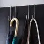 Dalanpa 1kuan Over Door Hook S Shaped Heavy Duty for Hanging - Single Hook Loads up to 50lbs for Kitchen, Bathroom, Bedroom and Office - Pack of 3