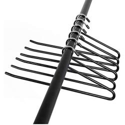 10pcs Room Saving Open Ended Hanger for Pants Trousers Jeans Scarves Anti-Slip Easy Slide Heavy Duty Stainless Steel Clothes Hanger