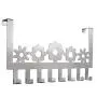 Sporgard Over The Door Hook Hanger, Heavy-Duty Organizer for Coat, Towel, Bag, Robe, Cap? Stainless Steel 8 Hooks Rack