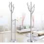 RHHWJJXB Stainless Steel Coat Rack Floor Creative Crystal Hangers Bedroom Clothes Rack Single and Double Pole (Size : B)
