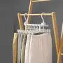 Loouer 6-in-1 Foldable Hanger with Clip Multi-Functional 360° Rotating Hanger Space Saving Cascading Clothes Organizer for Jeans Pants Shirt Loouer 6-in-1 Foldable Hanger with Clip Multi-Functional 360° Rotating Hanger Space Saving Cascading Clothes Organizer for Jeans Pants Shirt