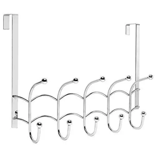 Galashield Over The Door Hook Stainless Steel Organizer Door Hanger Towel Rack (10 Hooks)