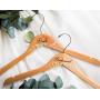 Wedding Hanger with Name or Titles for Bride & Bridesmaids Bridal Hanger for Wedding Dress Mrs Hanger Floral Geometric Modern Wedding