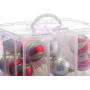 LifeSmart Medium Size Christmas Ornaments Storage Stackable Compatible with Lego Dimensions, Characters, LOL Dolls and More