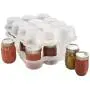 JarBox Protector for Canning Jars, Semi-Clear, 12-Pint Jars