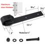 Acescen Sliding Barn Wood Door Hardware Hangers Rollers Interior Wood Door Vintage Wheel Set Hardware Hangers Replacement Bracket J Shape(1PCS) Acescen Sliding Barn Wood Door Hardware Hangers Rollers Interior Wood Door Vintage Wheel Set Hardware Hangers Replacement Bracket J Shape(1PCS)