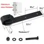 Acescen Sliding Barn Wood Door Hardware Hangers Rollers Interior Wood Door Vintage Wheel Set Hardware Hangers Replacement Bracket J Shape（1PCS）