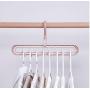 10pcs Random Color Space Saver Hangers Wonder Magic Clothes Hangers Closet Organizer Hook Rack