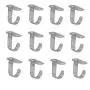 Antrader 12-Pack Stainless Steel Screws Mount Ceiling Hooks, Under-Shelf Coat Hook, Towel/Robe Clothes Hook Hanger for Bathroom Kitchen Cabinet Antrader 12-Pack Stainless Steel Screws Mount Ceiling Hooks, Under-Shelf Coat Hook, Towel/Robe Clothes Hook Hanger for Bathroom Kitchen Cabinet