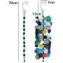 Socks Storage Organizer Sock Adjustable Non Slip Hanging Rope Hook Clips Sock Cleaning Aid Tool Socks Drying Hanger Clothesline,Black