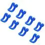 20 pcs Hanger Hooks Space Save Rack, Anti-Slip Mini Flocking Clothes Cascading Hangers Closet Holder Organiser (Blue) 20 pcs Hanger Hooks Space Save Rack, Anti-Slip Mini Flocking Clothes Cascading Hangers Closet Holder Organiser (Blue)