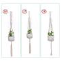 Flosky 3pcs Handmade Macrame Plant Hanger Indoor Outdoor Rope Hanging Basket Net Pot