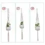 Flosky 3pcs Handmade Macrame Plant Hanger Indoor Outdoor Rope Hanging Basket Net Pot Flosky 3pcs Handmade Macrame Plant Hanger Indoor Outdoor Rope Hanging Basket Net Pot