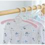 20PCS Kids Stretchable Plastic Clothes Hanger Durable Simple Baby Coat Hanger Random Color