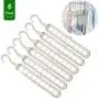 XGao Magic Hanger with 9 Holes 2pcs Plastic Clothes Hanger Organizer Multifunctional Space Saver 360 Degree Rotating Collapsible Non-Slip Hanger Anti-Skid Folding Hangers for Closet