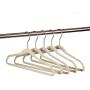 Quality Kids Plastic Non Velvet Non-Flocked Thin Compact Childrens Hangers Swivel Hook for Shirts Blouse Coats (Ivory, 30)