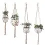 Flosky 4pcs Braided Macrame Plant Hanger Hanging Basket Flowerpot Holder Garden Decor Flosky 4pcs Braided Macrame Plant Hanger Hanging Basket Flowerpot Holder Garden Decor