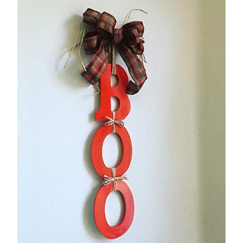 BOO Door Hanger, Halloween Decor, Festive Halloween Decorations, Handmade Halloween Decor