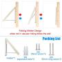 Mai Hongda Folding Clothes Hanger Wall Mounted Retractable Laundry Room Organizer Drying Rack Holder Stainless Steel Rod Hanging on Bathroom Balcony Garage Indoor/Outdoor Dryer (Triangle 1 Pack)