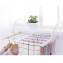 DedSecQAQ Portable Balcony Folding Hanging Clothes Hanger,Multifunction Adjustable Clothes Rack Indoor Outdoor Laundry Dryer White