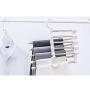 HJYPYJ Magic Hanger,Magical Hangers,Type s Stainless Steel and Polypropylene Non-Slip Trouser Hangers,Space-Saving Organizer Hangers,Load 1Kg Not Easily Deformed/White / 2 pcs