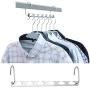 DNJKSA Clothes Hanger Metal Multifunctional Metal Iron Hanger Product Hanging(5 Pieces/Lot)(Random Color)