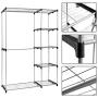 NanaPluz Portable Clothes Hanger Storage Rack Shelf Home Closet Organizer Garment Rack Hanging Rods with Ebook
