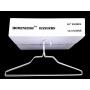 Homeland Goods Wire Hangers 18" Standard White Clothes Hangers (100) (Standard Version)