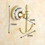 DWLXSH Towel Hook Clothes Rack Hanger Wall Hooks Kitchen Bathroom Luxury Accessories, Gold Towel Rack Free-Standing