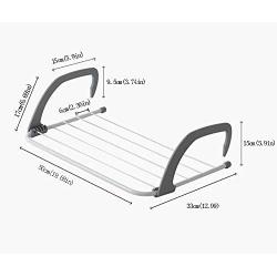 SHANGXIAN Balcony Folding Rack Bedroom Clothes Hanger Indoor And Outdoor Retractable Drying Racks 19.68 12.99 6.69“