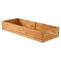 Fold able Organization Rustic Display Storage Wood Box, Mahogany Color (20&quotX50&quotX8”)