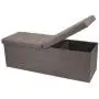 Otto & Ben 45" Storage Folding Toy Boxes Chest with Smart Lift Top Linen Fabric Ottomans Bench Foot Rest for Bedroom and Living Room, Brown Otto & Ben 45" Storage Folding Toy Boxes Chest with Smart Lift Top Linen Fabric Ottomans Bench Foot Rest for Bedroom and Living Room, Brown