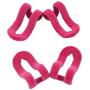 Yevison Anti-slip Mini Flocking Clothes Rack Hanger Hooks Holders Hanger Connector rose red Adorable Quality and Durable