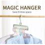 10pcs Random Color Nine-Hole Rotating Multi-Function Folding Hanger Clothes Coat Hanger Baby Hangers Hangers for Clothes Kids Hangers Closet