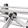 Smartsome Fold Away Clothes Rack: Stainless Steel Wall Mounted Laundry Drying Rack - 8 Rods, 22 Feet Capacity- Easy to Install Space Saver Design - 60 lb Capacity- Indoor and Outdoor Use