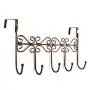 Youdepot Over The Door 5 Hanger Rack - Decorative Metal Hanger Holder for Home Office Use